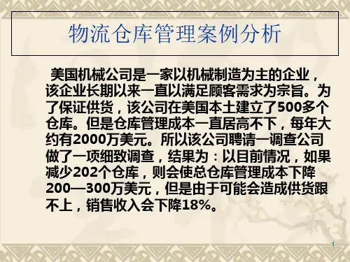 物流仓库管理案例分析.pptx