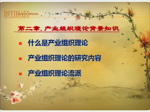 第二章 产业组织理论简介