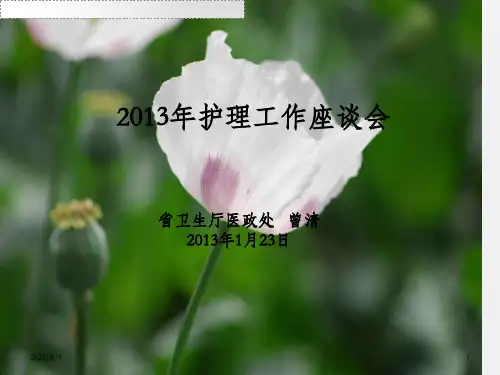 《护理工作座谈会》PPT课件_OK