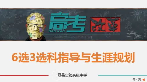 6选3选科指导与生涯规划