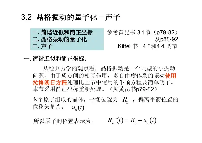 固体物理 晶体振动