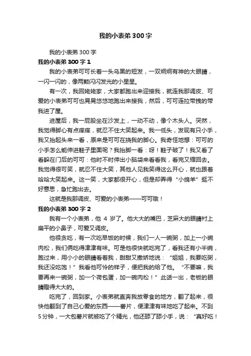 我的小表弟300字