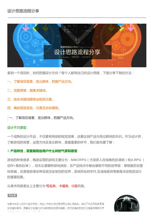 设计思路流程分享