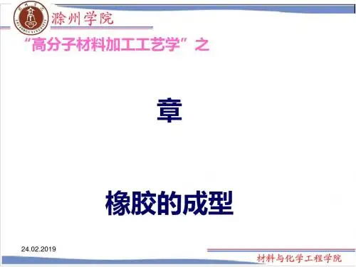 高分子材料加工工艺学之橡胶的成型培训课件(PPT 74张)