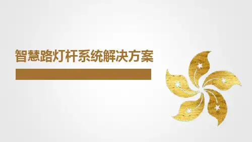 智慧路灯杆系统解决方案介绍 PPT