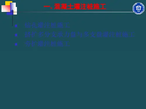 2-2混凝土灌注桩施工ppt课件