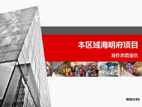 商业综合体项目操盘思路