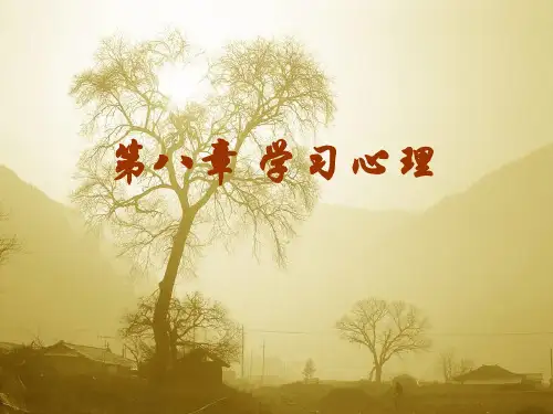 北师大精品课程《心理学》(林崇德教授)：学习心理