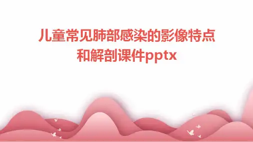 儿童常见肺部感染的影像特点和解剖课件pptx