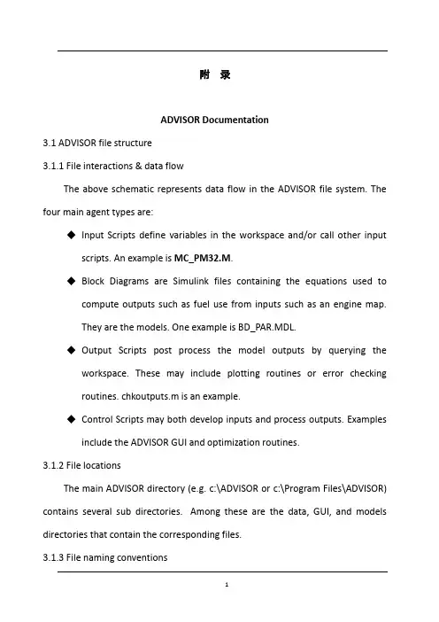 机械毕业设计英文外文翻译4ADVISOR 使用说明