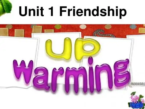 人教版高中英语 必修一 Unit 1 Friendship Warming up(共42张PPT)