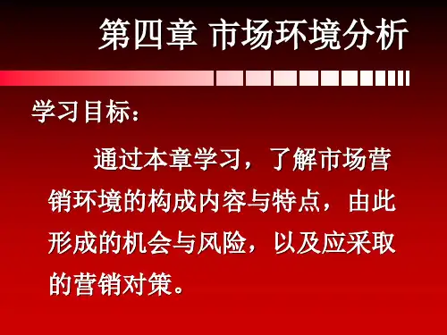 宏观与微观市场营销环境分析