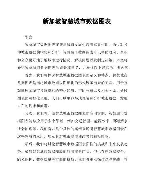 新加坡智慧城市数据图表