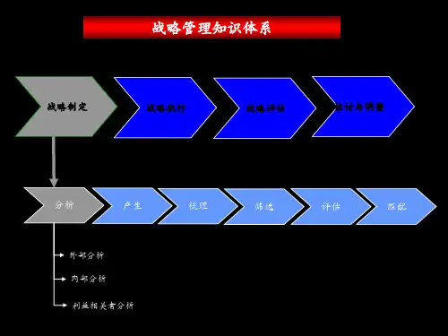 麦肯锡战略管理知识体系参考课件