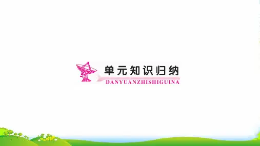 九年级人教英语课件：Unit 2单元知识归纳(共13张PPT)