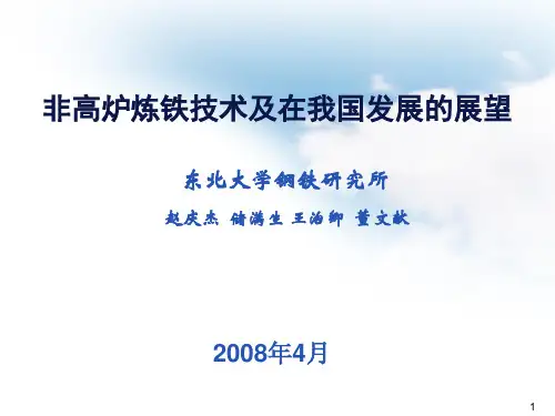 11非高炉炼铁技术及在我国发展的展望-东北大学
