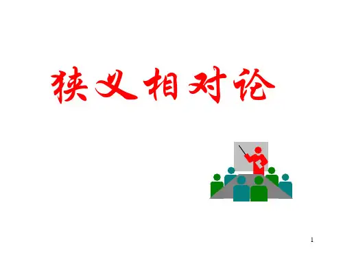 《狭义相对论》精典习题
