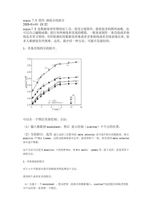origin曲线拟合[指南]
