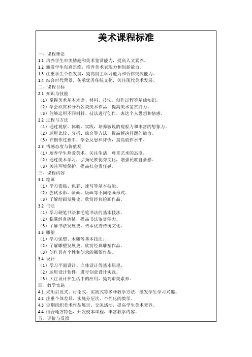 美术课程标准
