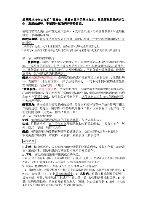 园林植物病虫害防治(植物病害篇)
