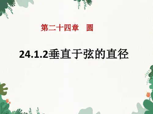 人教版九年级上册24.垂直于弦的直径课件