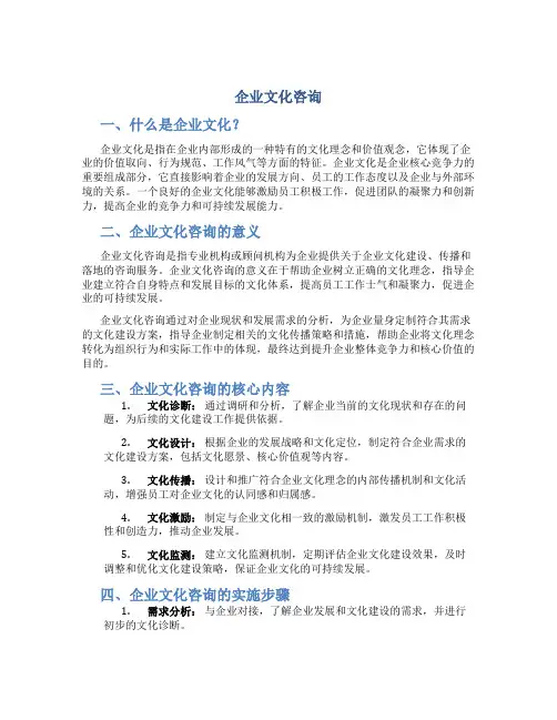 企业文化咨询