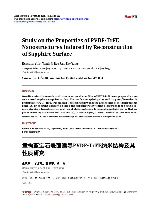 重构蓝宝石表面诱导PVDF-TrFE纳米结构及其性质研究