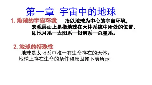 湘教版高中地理必修一重点知识复习(共42张PPT)