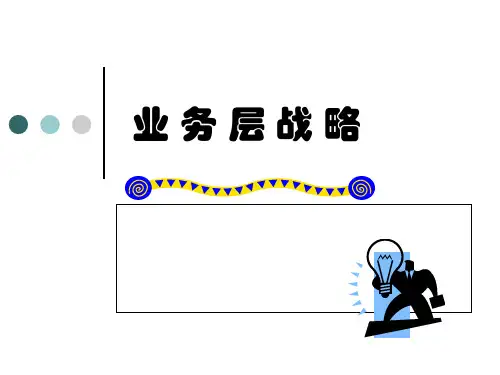 企业战略管理第5章业务层战略