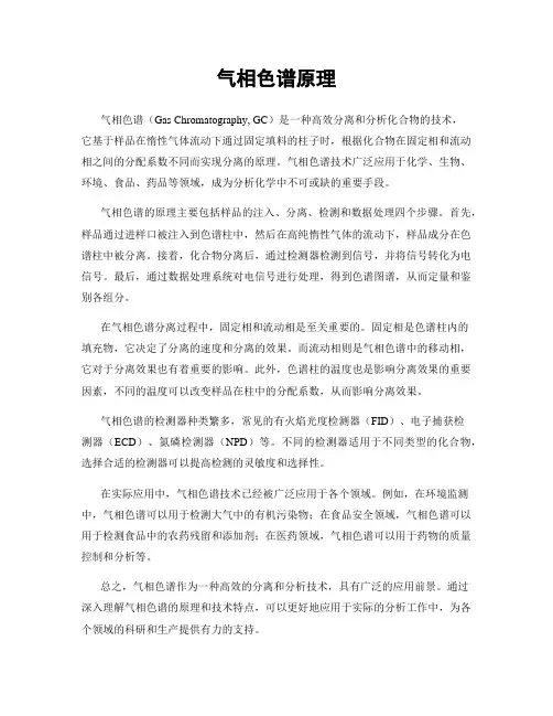 气相色谱原理