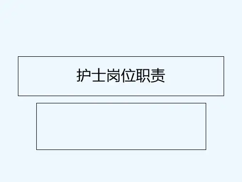 护士岗位职责-PPT