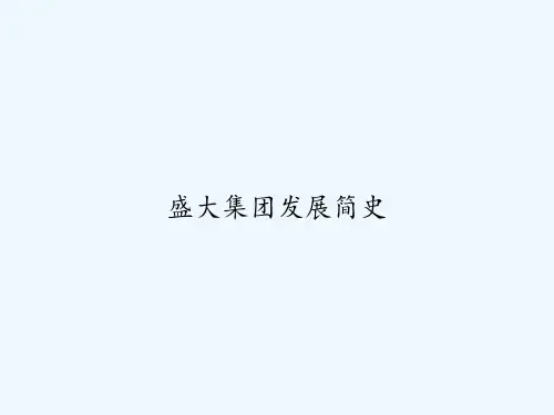 盛大集团发展简史 PPT
