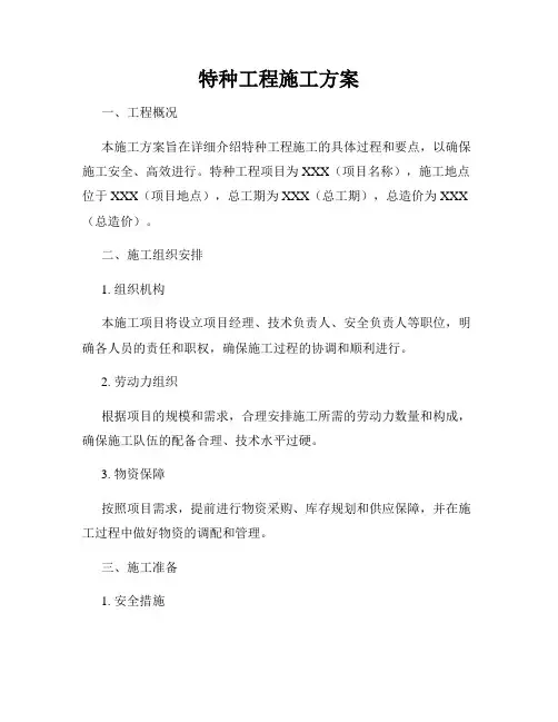 特种工程施工方案