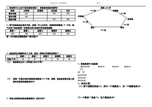 表格题