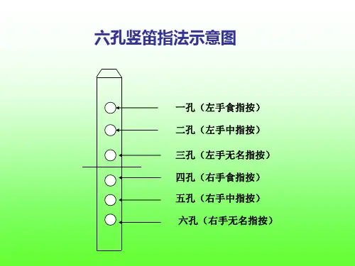 6孔竖笛指法教学