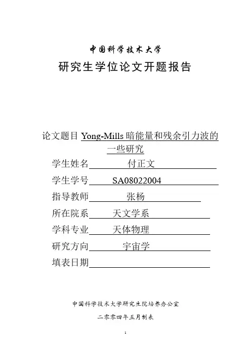 付正文(开题报告)1