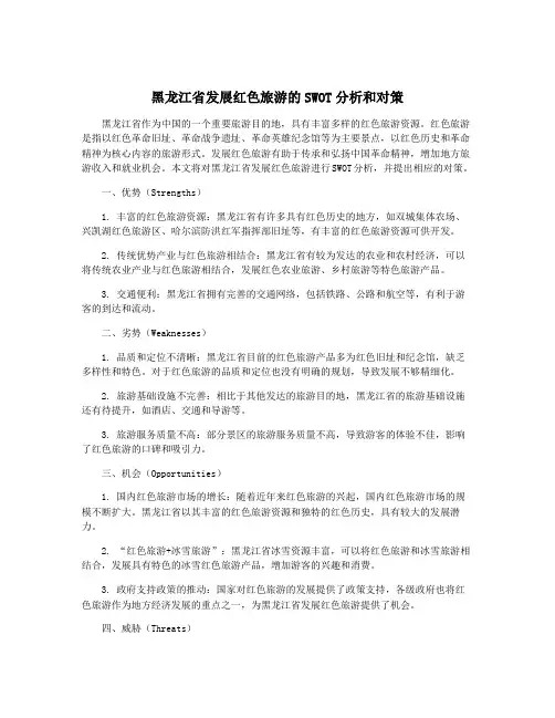 黑龙江省发展红色旅游的SWOT分析和对策
