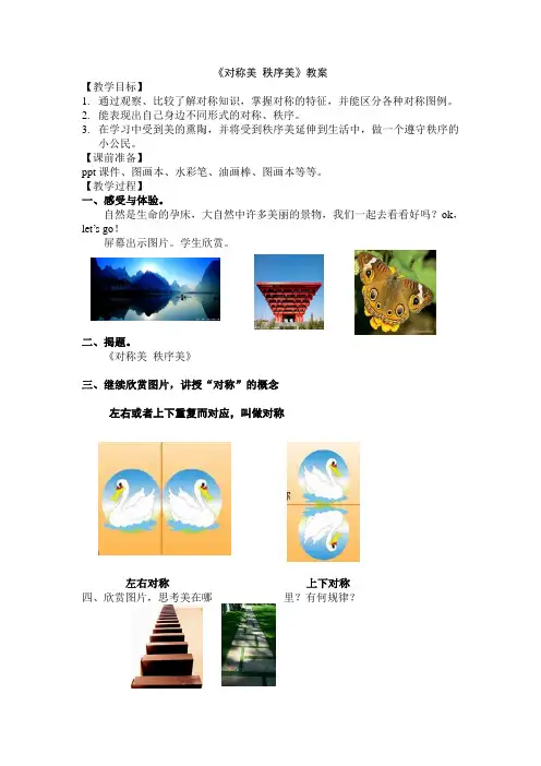 《对称美秩序美》教案