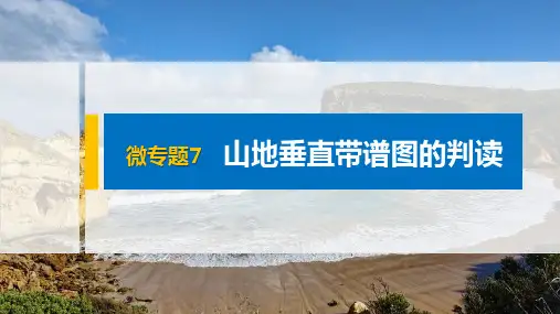 2024-2025学年高二地理新教材选择性必修1配套课件第5章微专题7山地垂直带谱图的判读