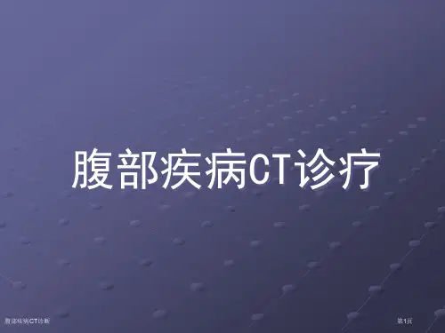 腹部疾病CT诊断