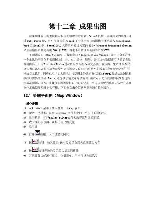 Petrel中文操作手册2010(12章)