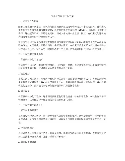 有机废气净化工程方案