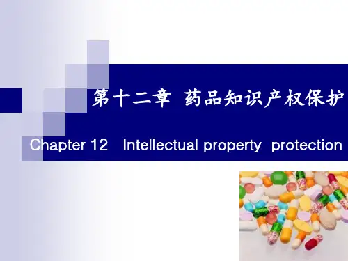 《药事管理学》第十二章 药品知识产权保护 ppt课件