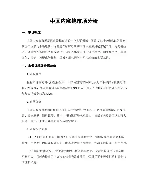 中国内窥镜市场分析