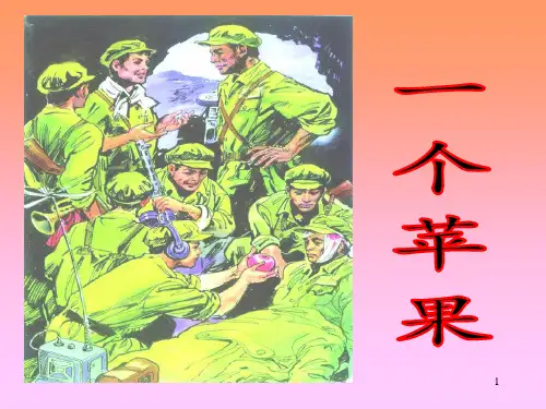 北师大版五年级语文上册一个苹果课件