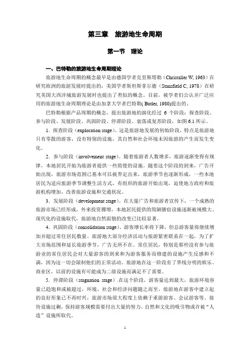 03 第三章 旅游地生命周期