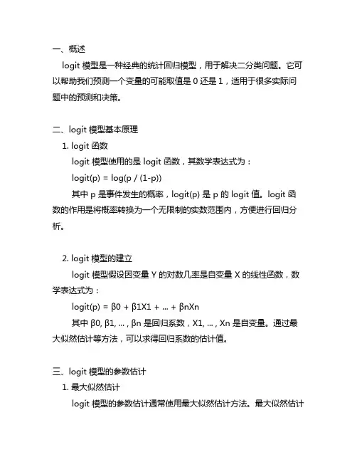 stata logit 模型解读