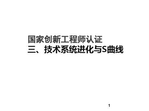 国家创新工程师认证复习(3技术系统进化与S曲线)