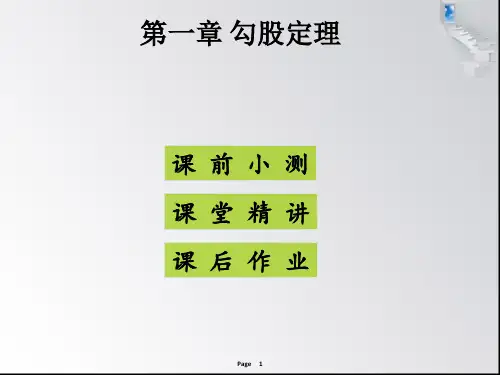 新北师大版版八年级数学上册课件：第一单元复习 (共20张PPT)
