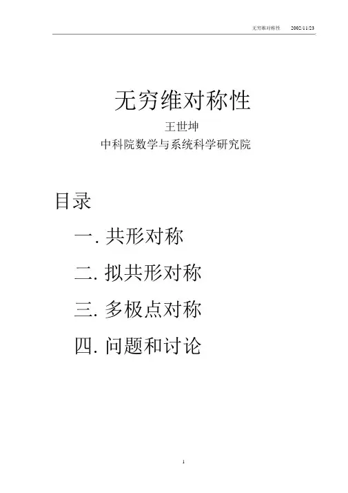 无穷维对称性
